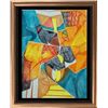 Image 1 : Colorful Bold Abstract Geometric Textured Limited Ed
