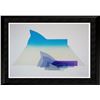 Image 1 : Abstract Blue Purple Geometric Signed Ltd Ed Sale