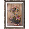 Image 1 : Circus Figures Elephant Colorful Original Canvas Painting