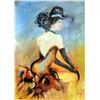 Image 2 : Moulin Rouge Original Painting on Canvas Signed Chen Textured Acrylic