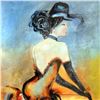Image 3 : Moulin Rouge Original Painting on Canvas Signed Chen Textured Acrylic