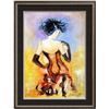 Image 1 : Moulin Rouge Original Painting on Canvas Signed Chen Textured Acrylic