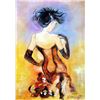 Image 2 : Moulin Rouge Original Painting on Canvas Signed Chen Textured Acrylic