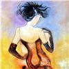 Image 3 : Moulin Rouge Original Painting on Canvas Signed Chen Textured Acrylic