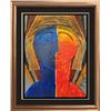Image 1 : Aztec Colorful Pop Abstract Stretched 48x36 Original Gaylord Over 80% OFF No Reserve Dealer Sale