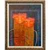 Image 1 : Native Tribal Modern Detailed Textured Original Liquidation Gaylord Soli Painting Original Signed Ar