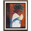 Image 1 : Headdress Native Abstract Texture Gaylord Rare Sale Tribal Fantastic Original Art Canvas Signed