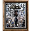 Image 1 : Janier Girl with Umbrella Palette Knife Painting on Canvas