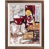 Image 4 : Janier Perfect Wine Acrylic on Canvas Heavy Texture Fantastic Original
