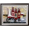Image 4 : Original Painting on Canvas Wine Themed Landscape Abstract Contemporary