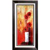 Image 1 : Bold Red Floral Canvas Large Original Signed Janier Dealer Sale