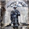 Image 3 : Abstract Modern Art Storm Janier Original Acrylic Painting on Canvas