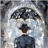 Image 3 : Rain Man Textured 24x12 Acrylic on Canvas Textured Fantastic Painting