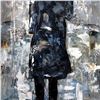 Image 4 : Rain Man Textured 24x12 Acrylic on Canvas Textured Fantastic Painting