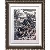 Durer "After" Etching Samson Fighting with Lion Fantastic Collectible