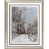 Image 1 : Winter Scene Original Etching Colored Ltd Ed Rare
