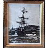Image 4 : Claude Monet c.1924  Original Engraving RARE Collectible Bateau Echoue Fecamp Modern Master