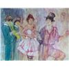 Image 2 : Susan Sahall Rare Embellished Limited Edition Impressionism Watercolor Style