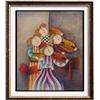 Image 1 : Abstract Figures Musical Signed Original Canvas Painting