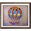 Image 1 : Abstract Figures Balloon Signed Original Canvas Painting