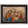 Image 1 : Abstract Figures Concert Signed Original Canvas Painting