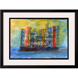 MUSICAL CRUISE HAND SIGNED ORIGINAL WATERCOLOR
