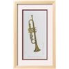 Image 1 : Trumpet Hand Colored Etching Musical Art Sale