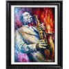 Image 1 : Charlie Parker Sax Player Abstract Original Painting On Canvas