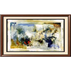 LARGE 43x70 Canvas Giclee Violin Abstract Modern Art