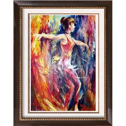 Ribbon Dancer Abstract Original Painting Canvas