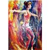 Image 2 : Ribbon Dancer Abstract Original Painting Canvas