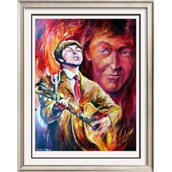 Paul Mccartney Abstract Palette Knife Original Canvas