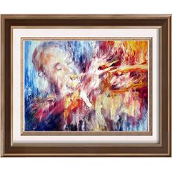 Painting On Canvas Musical Theme Abstract Textured Sale