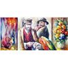 Image 2 : Textured Impressionistic Palette Knife Original Signed Painting on Canvas Israeli Artist Dealer Sale