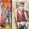Image 3 : Textured Impressionistic Palette Knife Original Signed Painting on Canvas Israeli Artist Dealer Sale