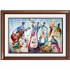 Image 1 : Painting On Canvas Musical Theme Abstract Textured Sale