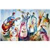 Image 2 : Painting On Canvas Musical Theme Abstract Textured Sale