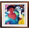 Image 1 : Lady Singer Large Colorful Jazz Poster