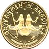 Anguilla 1970, Gold $20, Topless mermaids, PROOF