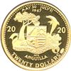 Image 2 : Anguilla 1970, Gold $20, Topless mermaids, PROOF