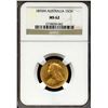 Australia 1895 M, Gold Sovereign, Melbourne, NGC MS-62