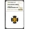 Image 1 : Cuba 1916, Gold 1 Peso,  PROOF, NGC PF-66 Ultra Cameo