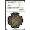 Image 1 : France 1870 A, Silver 5 Francs, Napoleon III, NGC MS-62