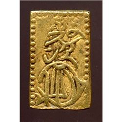 Japan 1819-1829, Gold Ichi Bu, Bunsei Era, Choice XF
