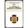 Image 1 : Venezuela 1930, Gold 10 Bolivares, Gem NGC certified MS-65