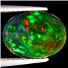 Image 1 : Natural Multi Color Welo Black Opal 2.80 Carats