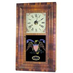 Seth Thomas weight-driven OG clock, 16W x 26H.