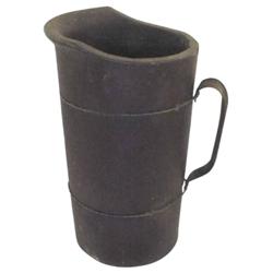 Fibre pitcher, marked  United Indurated Fibre Co., 9 1/2  H.