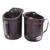 Image 1 : Lot of 2 Fibre pitchers, United Indurated Fibre Co., one has damaged spout, 6" & 7" H.