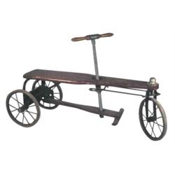 "Pull-A-Way" cycle, mfgd. by Puffer-Hubbard Mfg. Co., Minneapolis, MN, great paint, 41" L.